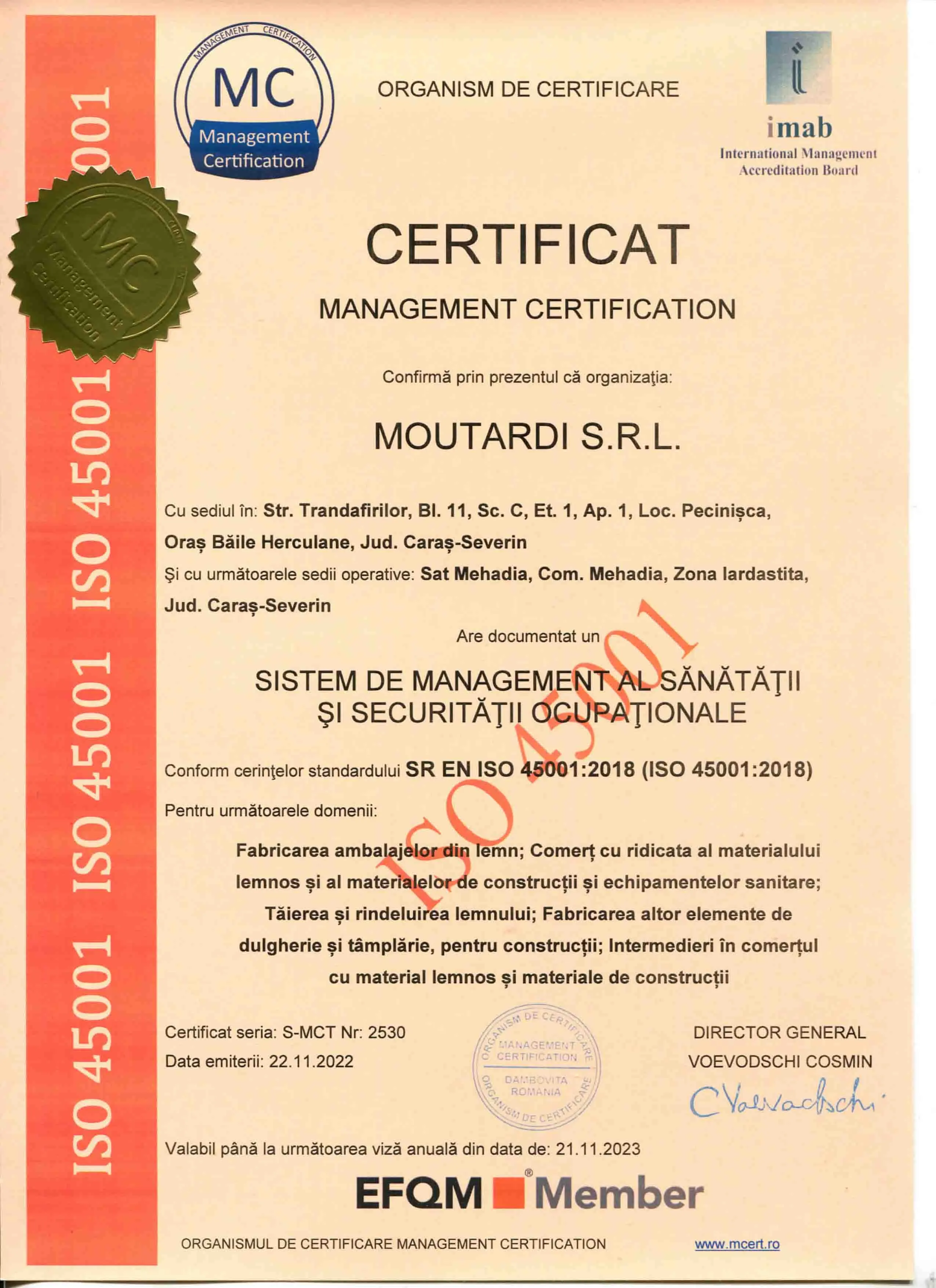 MOUTARDI ISO 45001